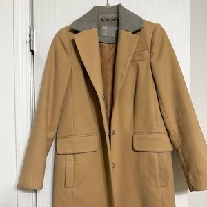 Asos Petite Coat in Contrast Collar